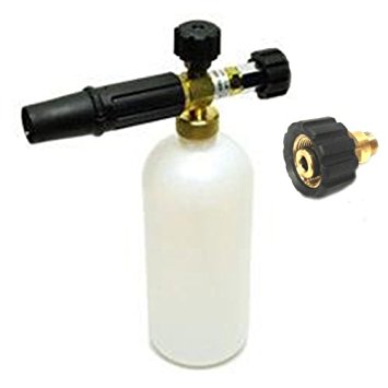 a white spray bottle with a hose and a hose