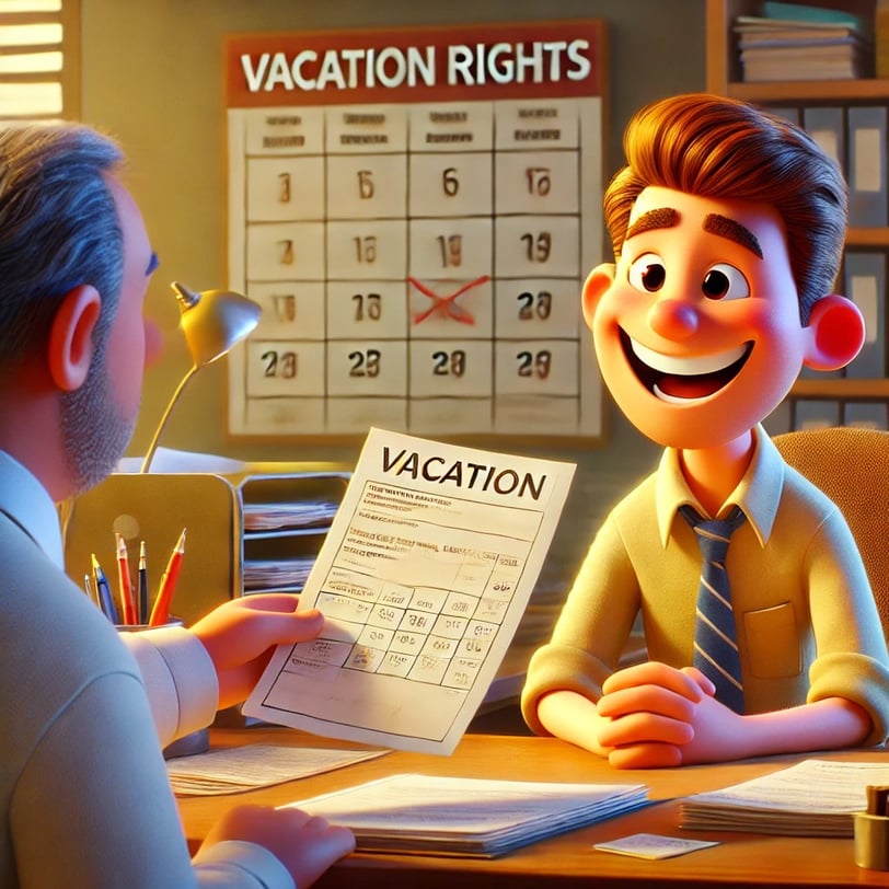 vacaciones y salarios de tramitación