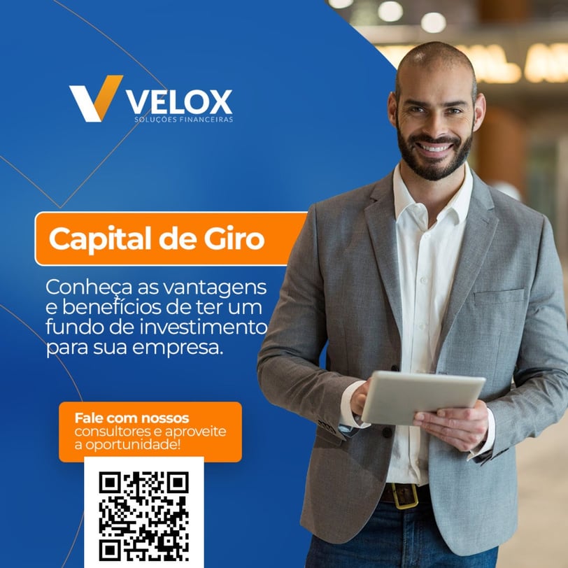 Empréstimo para empresas que necessitam de capital de giro da Velox Financeira Palhoça