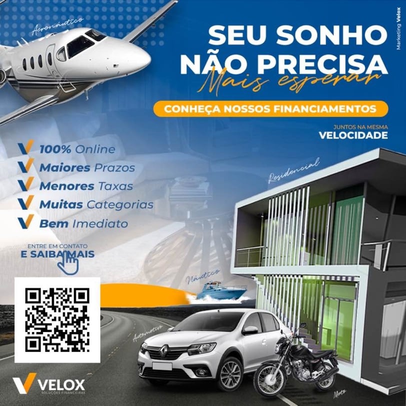 Seus sonhos não precisam mais aguardar, com nossos Financiamentos você realiza agora