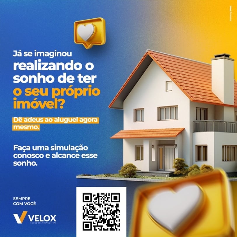Casa financiada através de financiamento imobiliário da Velox Financeira Palhoça
