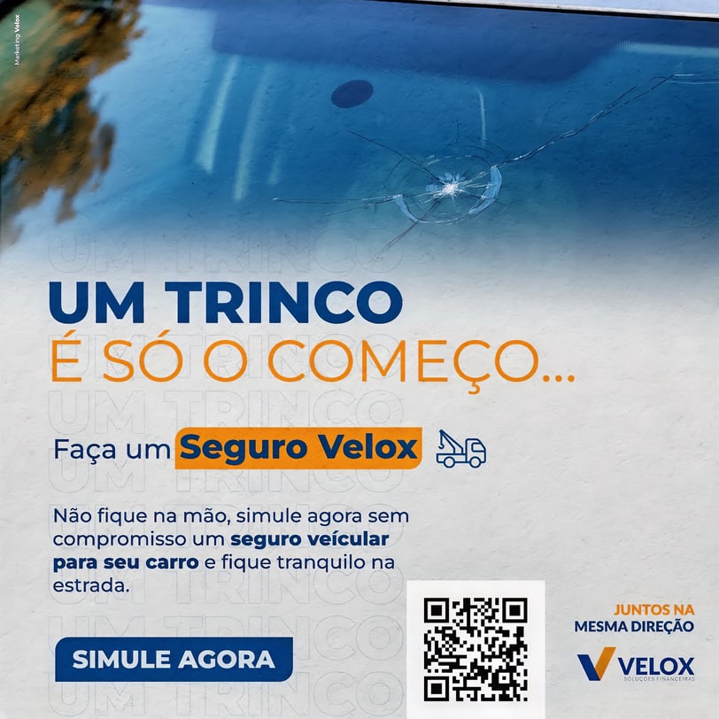 Carro com para-brisa trincado, não corra o risco do prejuízo, faça Seguro veicular e tenha proteção
