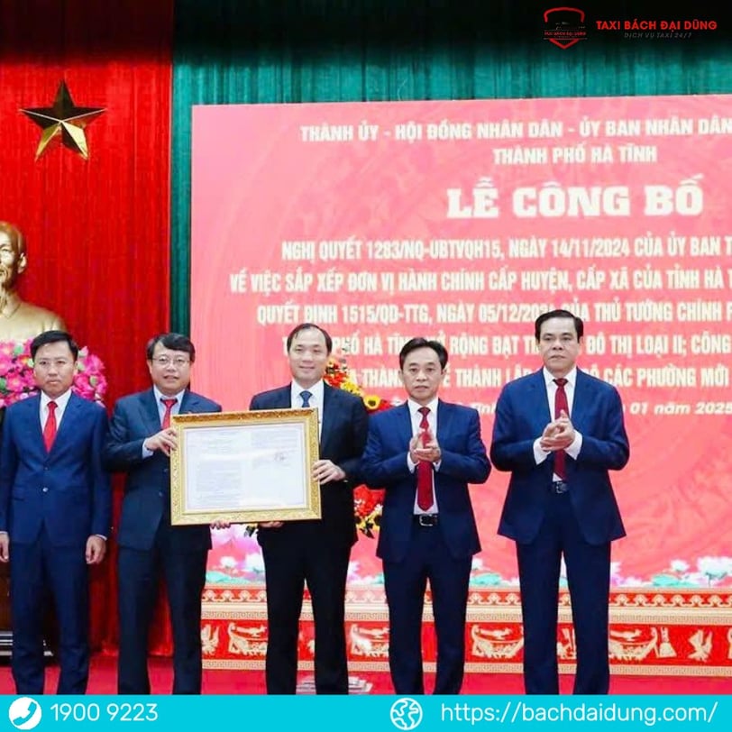 Ra mắt đơn vị hành chính mới ở Hà Tĩnh