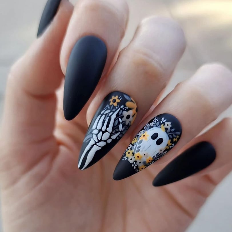 Halloween Nails Black press on nails