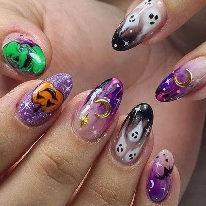 Halloween Nails Press on 