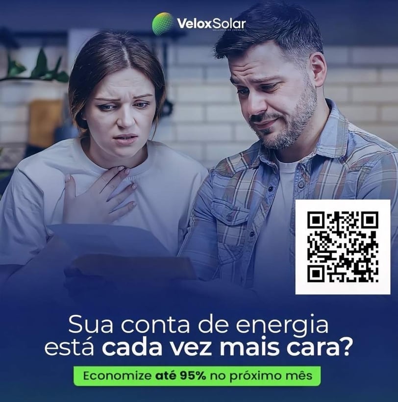 Casal assustado com a conta de luz cada vez mais cara. Instale um sistema de energia solar