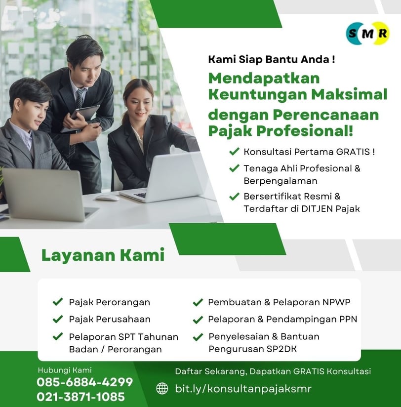 Poster Jasa Konsultan Pajak Terdekat di Bekasi - SMR Konsultan Pajak Profesional
