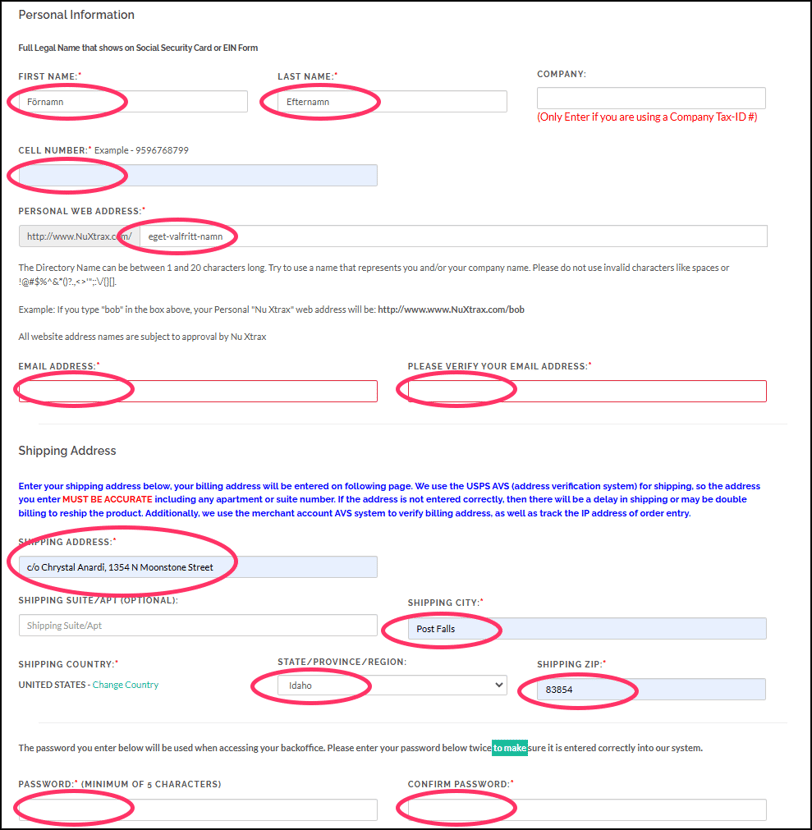 Register NuXtrax