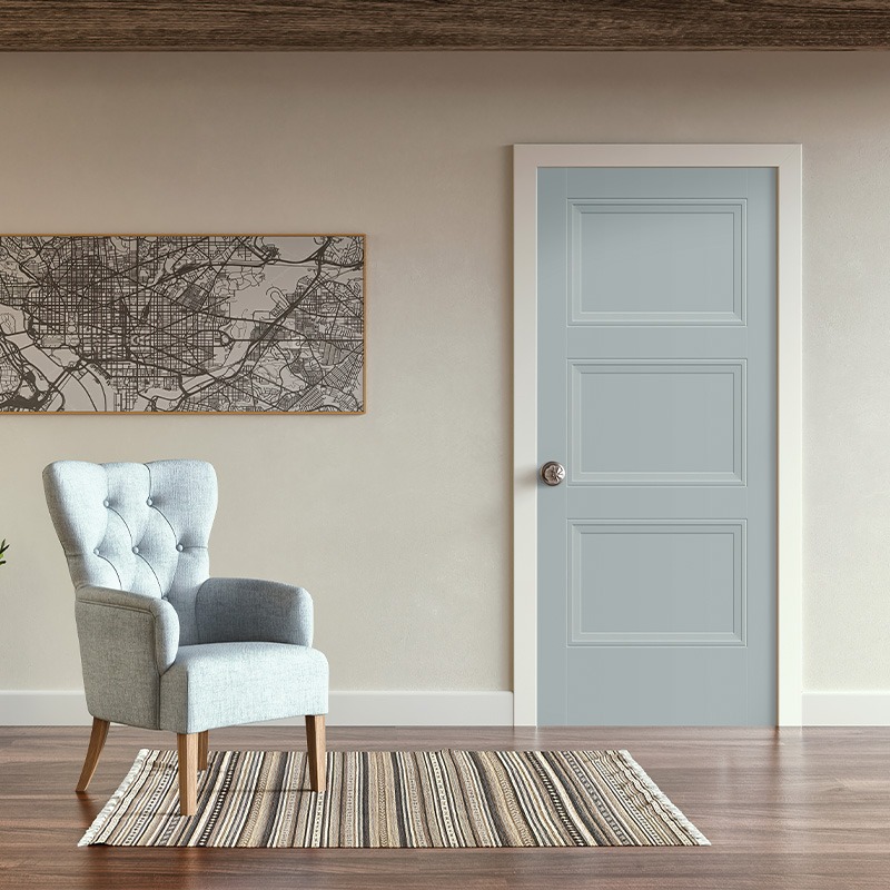 baby blue interior door 