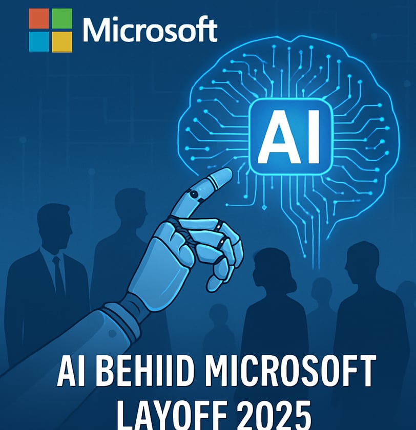 AI behind Microsoft layoff 2025