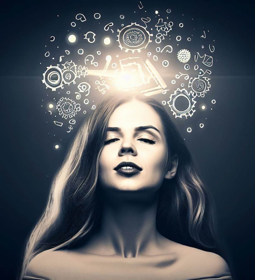 mujer en su mundo - neurofeedback