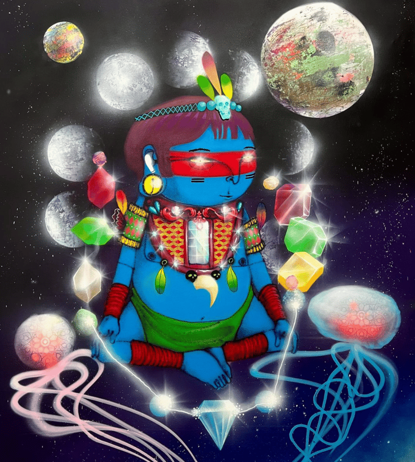Grafite do artista Cranio