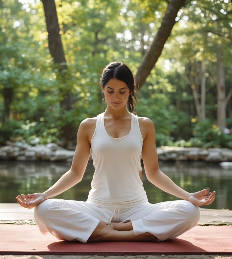 person doing yoga exercises