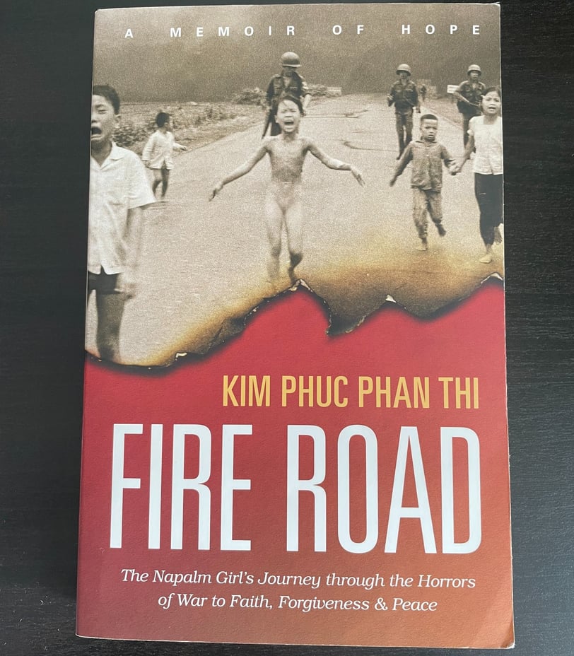 a book cover of a book titled fire road