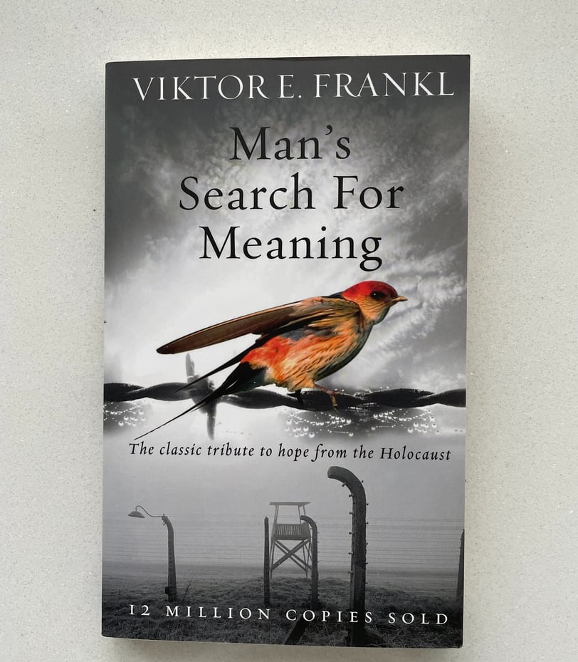 a book cover of Man's search for meaning