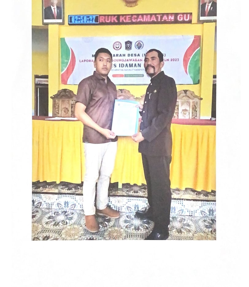 Dokumentasi MUSDes Halaman 2 - LPJ BUMDes T.A, 2023