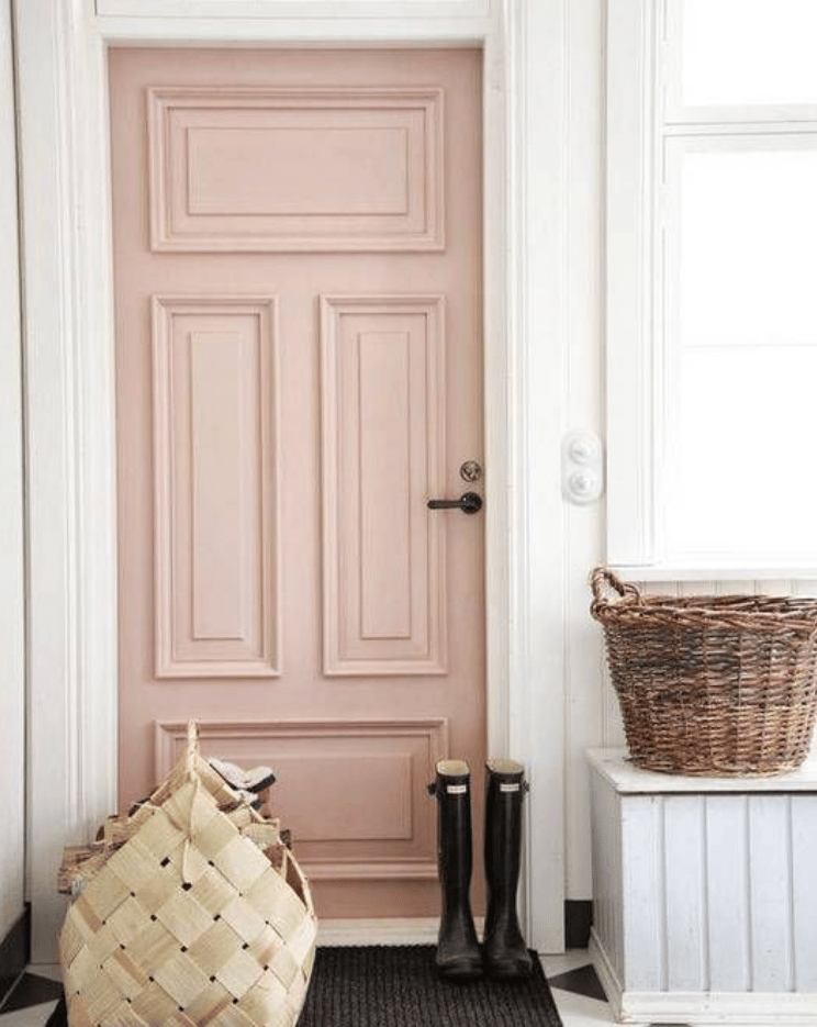 pink front door 