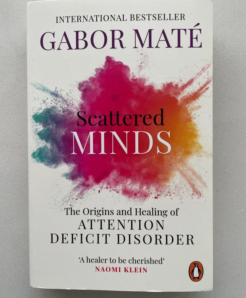 a book cover of a book titled'scattered mindfulness '