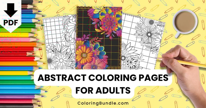 abstract coloring pages for adults