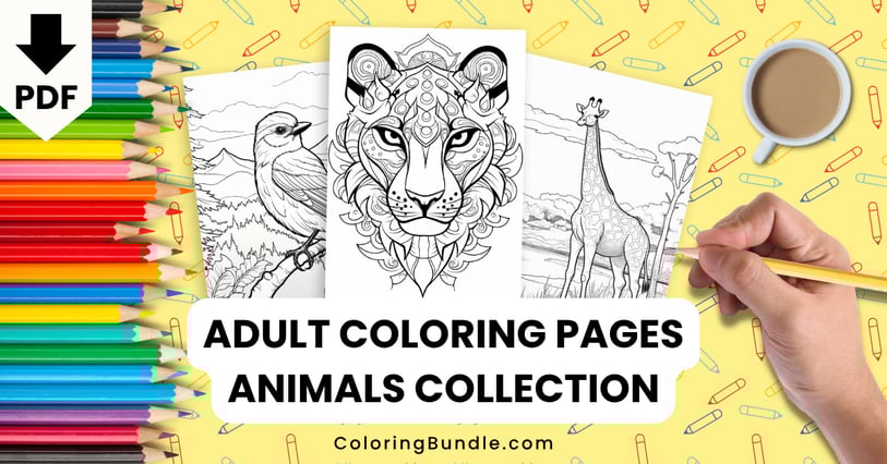 adult coloring pages animals