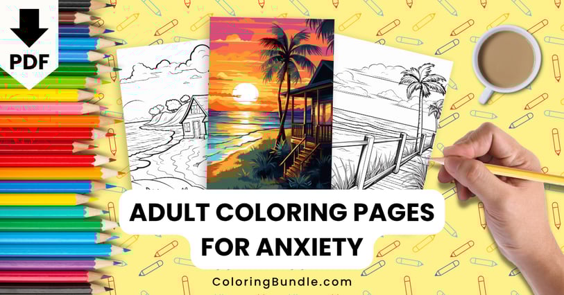 adult coloring pages for anxiety
