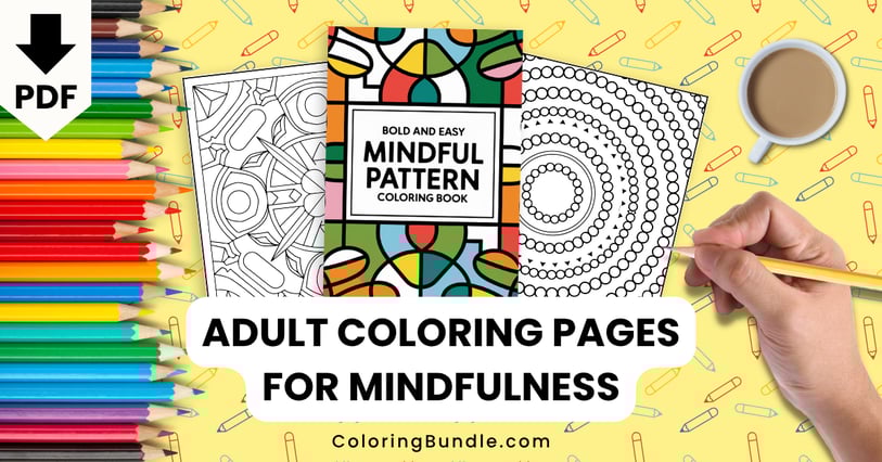 adult coloring pages for mindfulness