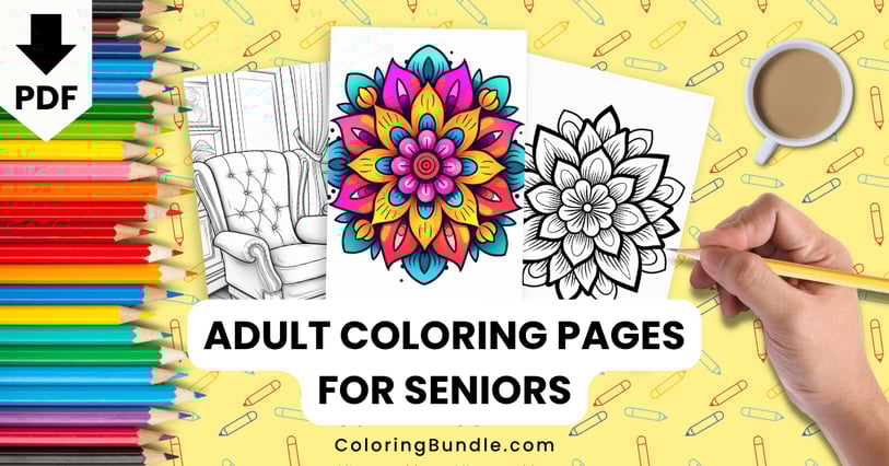 adult coloring pages for seniors