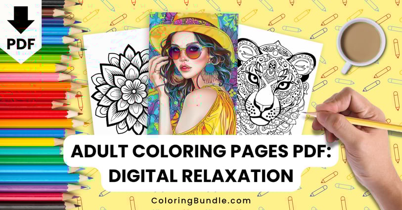 adult coloring pages PDF