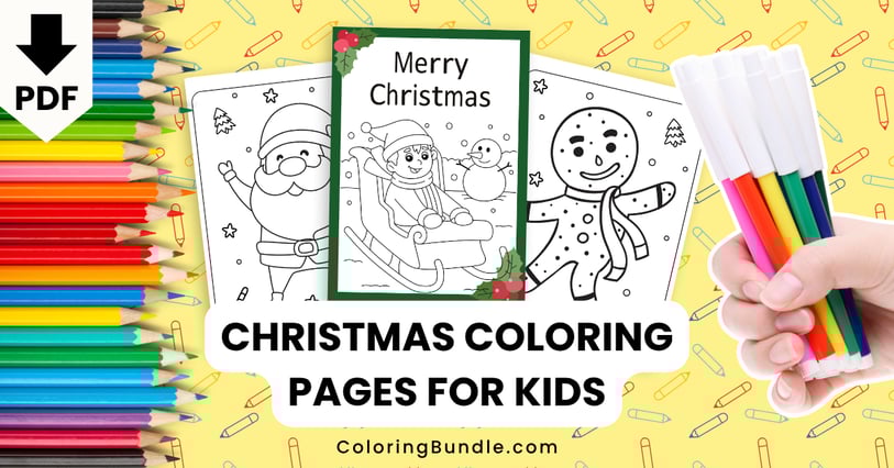 Christmas coloring pages for kids