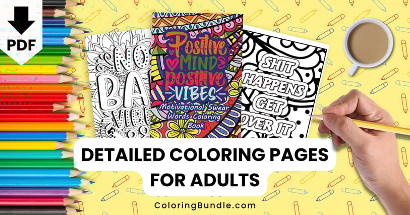 detailed coloring pages for adults