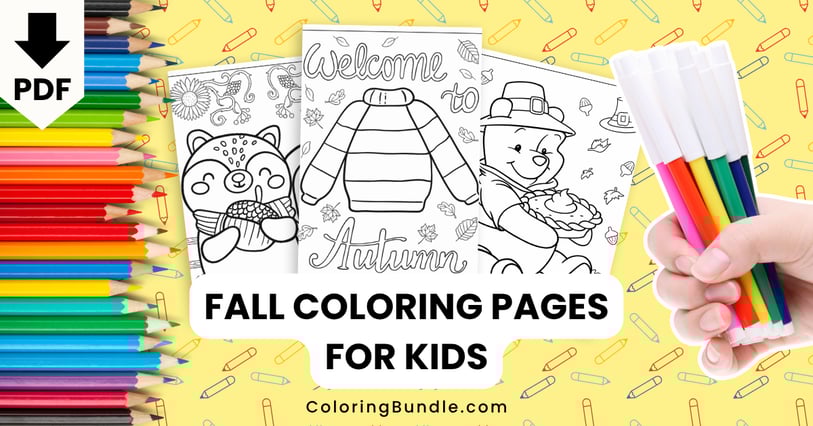 fall coloring pages for kids