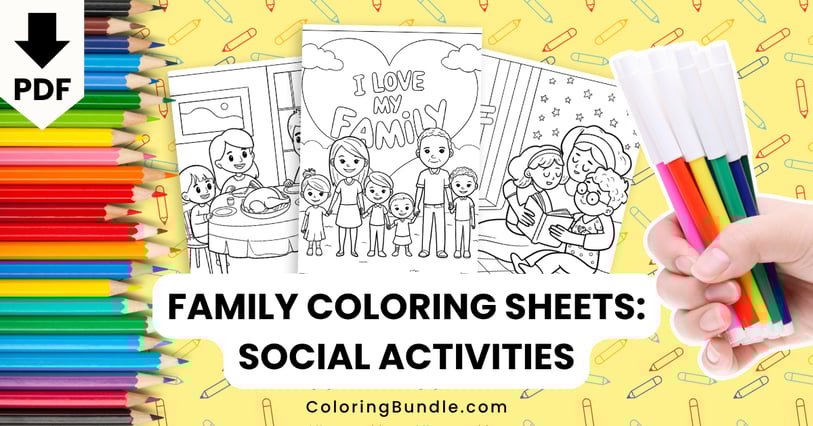 family coloring sheets