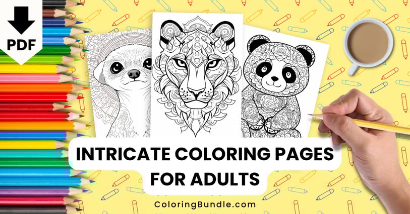intricate coloring pages for adults