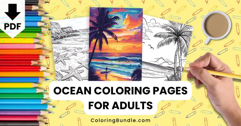 ocean coloring pages for adults