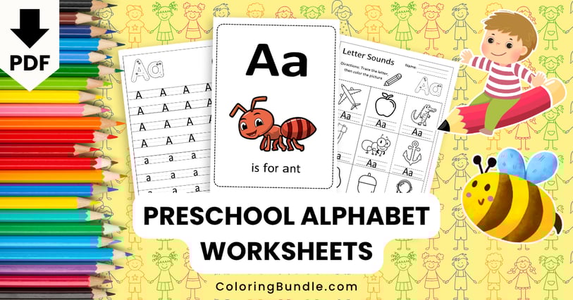 preschool alphabet worksheets