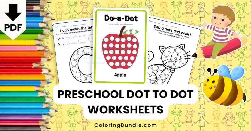 preschool dot to dot worksheets