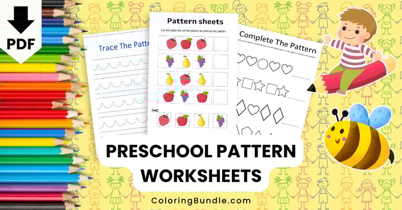 preschool pattern worksheets