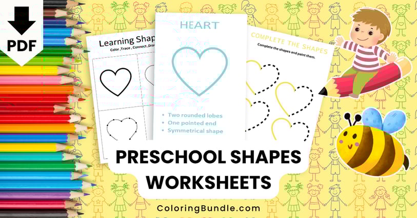 preschool shapes worksheets