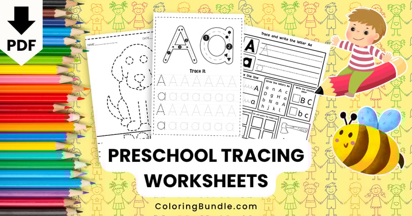 preschool tracing worksheets