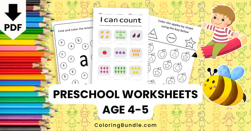 preschool worksheets age 4-5