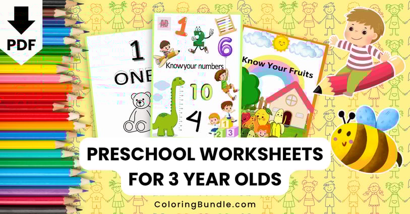 preschool worksheets for 3 year olds