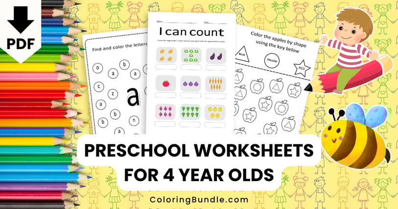 preschool worksheets for 4 year olds