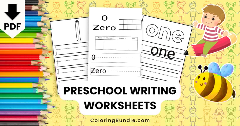 preschool writing worksheets