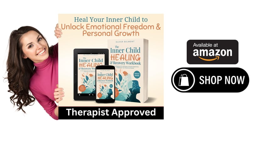 a woman holding a sign that says, heal your inner child