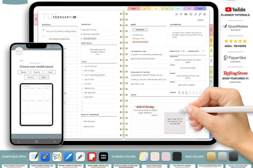 Best Way to Make Your Own Digital Planner , writting on digital planner