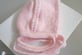 Béguin chaussons roses barbapapa tricot bébé