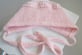 Béguin chaussons roses barbapapa tricot bébé