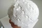 Bonnet blanc layette bb tricot fait main