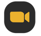 ZOOM icon - a video camera on a black square
