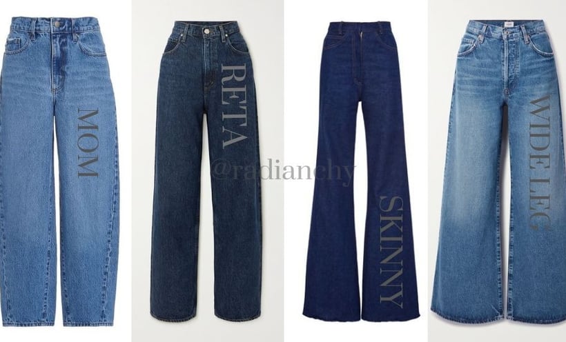 CALÇAS JEANS ELEGANTES